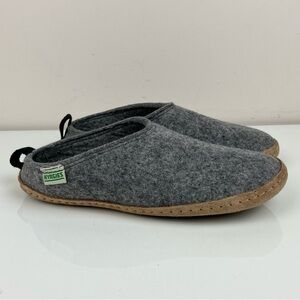 Kyrgies Women’s Size 38 / 7.5 Gray Wool Felt Slip On Mule House Slippers